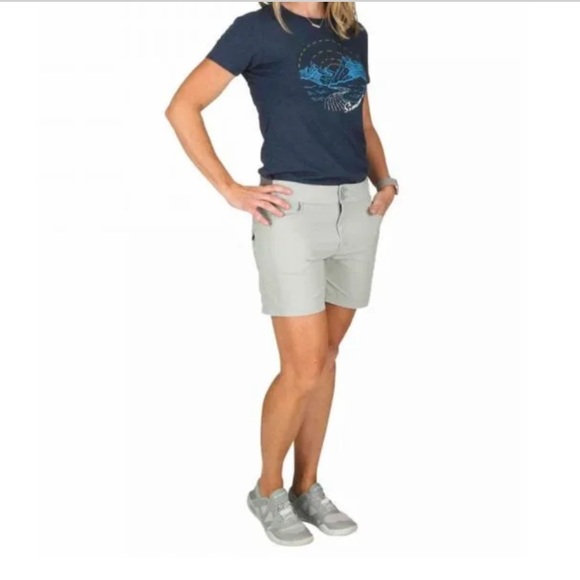 SIMMS Mataura Nylon Stretch Athletic Performance Fishing Shorts Women's Small - Picture 2 of 11